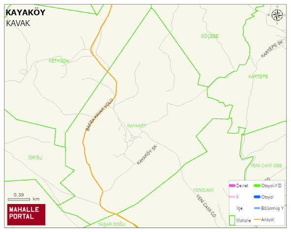 KAYAKÖY Mahallesi Haritası | Uydu Görüntüsü ve Harita Detayları