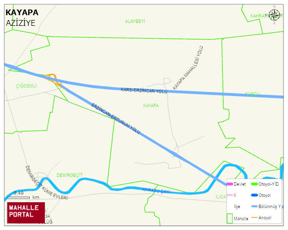 KAYAPA Mahallesi Haritası | Sayısal Bölge Görünümü