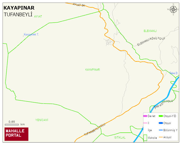 KAYAPINAR Mahallesi Haritası | İnteraktif Köy ve Mahalle Sınırları