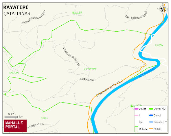 KAYATEPE Mahallesi Haritası | Detaylı Köy ve Mahalle Görünümü