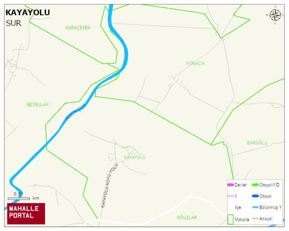 KAYAYOLU Mahallesi Haritası | Coğrafi Yapı ve Detaylı Haritası