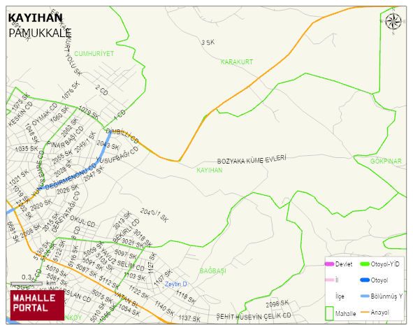 KAYIHAN Mahallesi Haritası | Coğrafi Yapı ve Detaylı Haritası