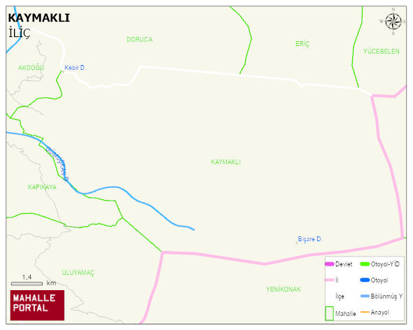 KAYMAKLI Köyü Haritası | Güncel Mahalle ve Köy Haritası