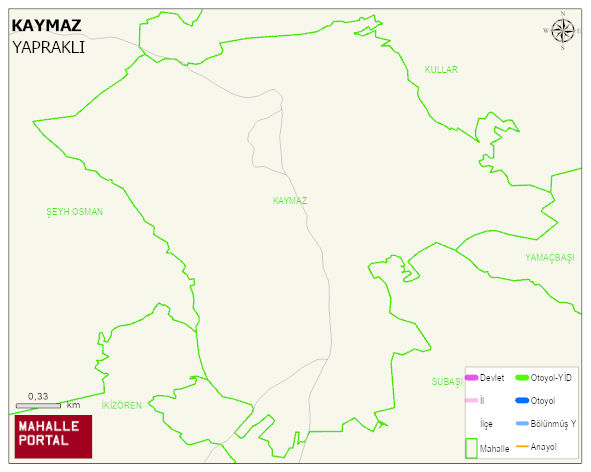 KAYMAZ Köyü Haritası | Uydu Görüntüsü ve Harita Detayları