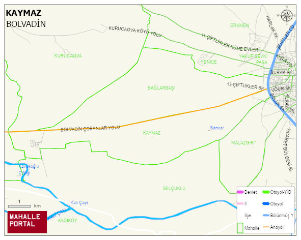 KAYMAZ Mahallesi Haritası | Mahalle Sokak Haritası