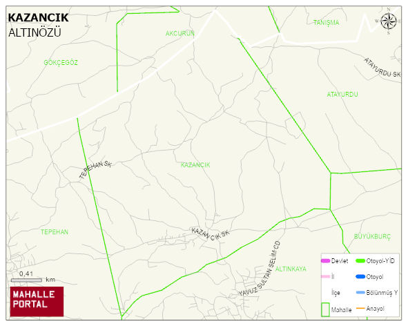 KAZANCIK Mahallesi Haritası | Güncel Mahalle ve Köy Haritası