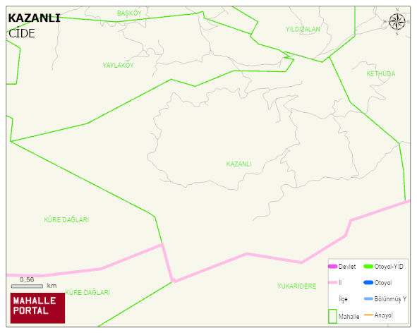 KAZANLI Köyü Haritası | Mahalle Sokak Haritası