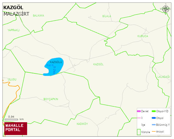 KAZGÖL Köyü Haritası | Detaylı Köy ve Mahalle Görünümü