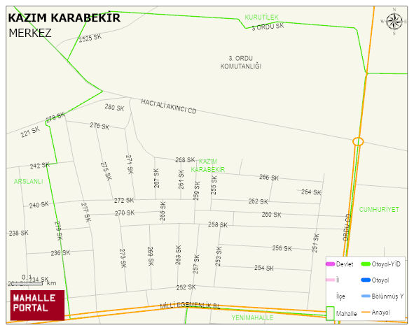 KAZIM KARABEKİR Mahallesi Haritası | Detaylı Köy ve Mahalle Görünümü