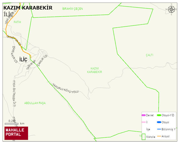KAZIM KARABEKİR Mahallesi Haritası | Güncel Mahalle ve Köy Haritası
