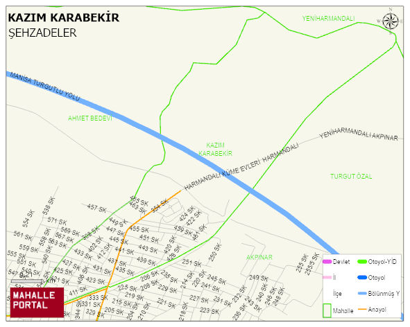 KAZIM KARABEKİR Mahallesi Haritası | Mahalle Sokak Haritası