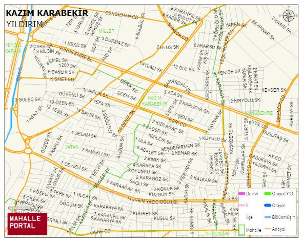 KAZIM KARABEKİR Mahallesi Haritası | Uydu Görüntüsü ve Harita Detayları