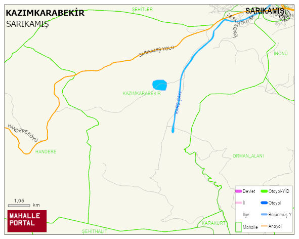 KAZIMKARABEKİR Mahallesi Haritası | İnteraktif Köy ve Mahalle Sınırları