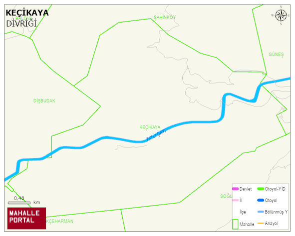 KEÇİKAYA Köyü Haritası | Detaylı Köy ve Mahalle Görünümü