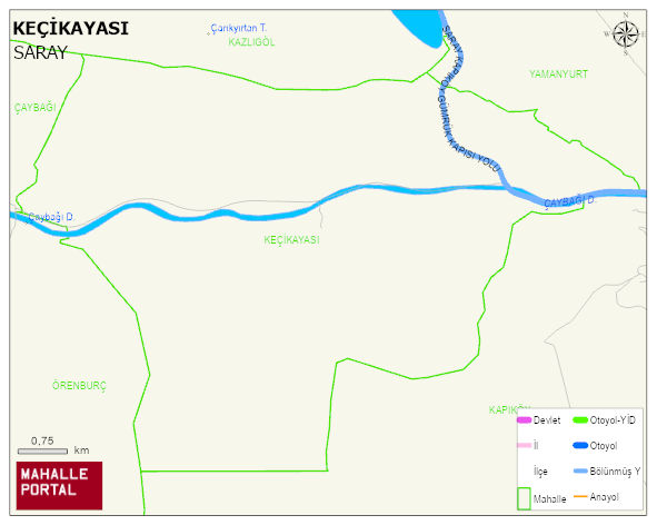 KEÇİKAYASI Mahallesi Haritası | Dağlar, Ovalar ve Akarsu Bilgileri