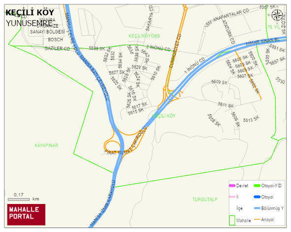 KEÇİLİ KÖY Mahallesi Haritası | Detaylı Köy ve Mahalle Görünümü