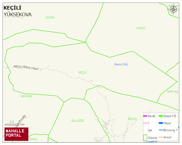 KEÇİLİ Köyü Haritası | İnteraktif Köy ve Mahalle Sınırları