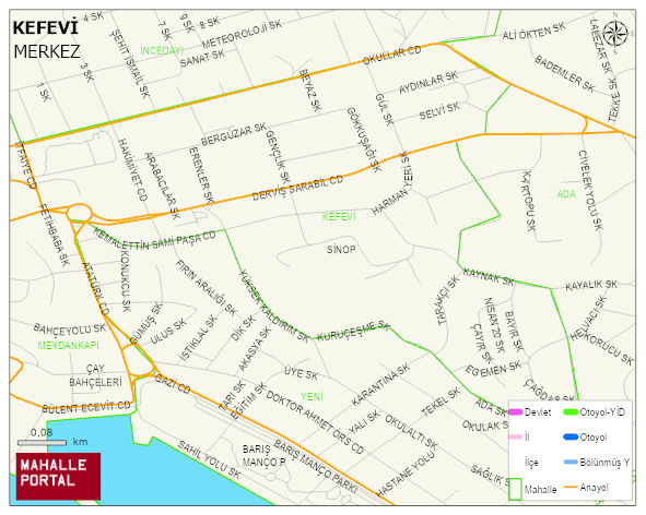 KEFEVİ Mahallesi Haritası | Güncel Mahalle ve Köy Haritası