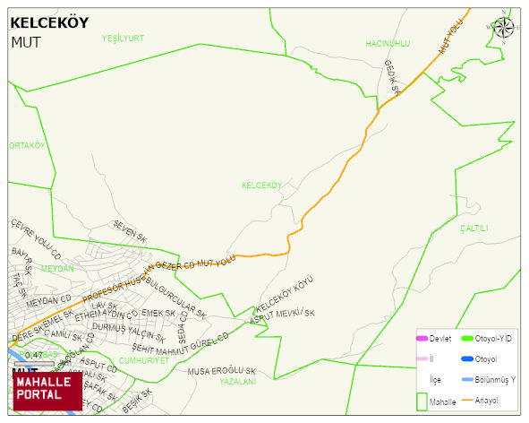 KELCEKÖY Mahallesi Haritası | Güncel Mahalle ve Köy Haritası