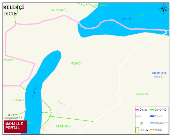 KELEKÇİ Mahallesi Haritası | Yükselti ve Doğa Özellikleri