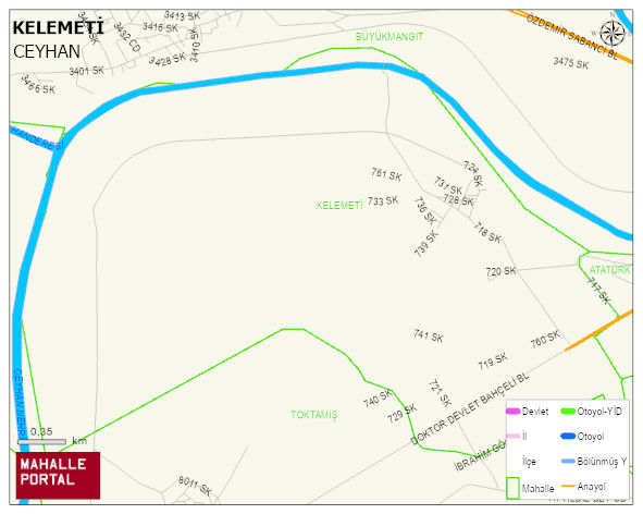 KELEMETİ Mahallesi Haritası | Mahalle Sokak Haritası