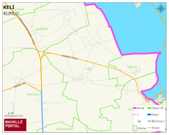 KELİ Mahallesi Haritası | Güncel Mahalle ve Köy Haritası