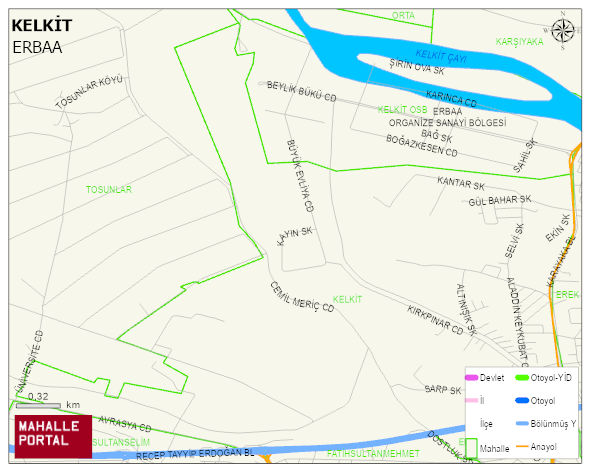KELKİT Mahallesi Haritası | Yükselti ve Doğa Özellikleri