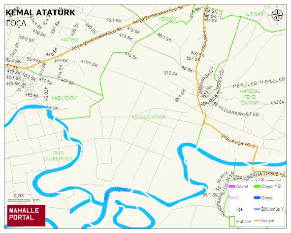 KEMAL ATATÜRK Mahallesi Haritası | İnteraktif Köy ve Mahalle Sınırları