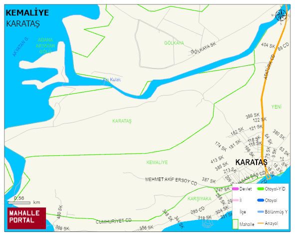 KEMALİYE Mahallesi Haritası | Güncel Mahalle ve Köy Haritası