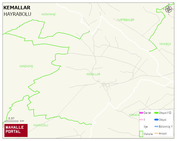 KEMALLAR Mahallesi Haritası | Detaylı Köy ve Mahalle Görünümü