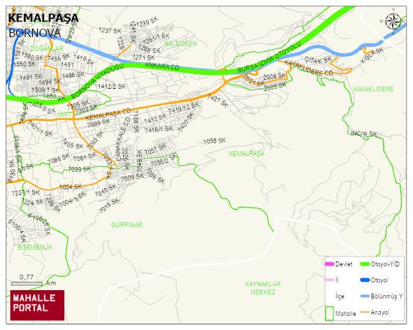 KEMALPAŞA Mahallesi Haritası | İnteraktif Köy ve Mahalle Sınırları