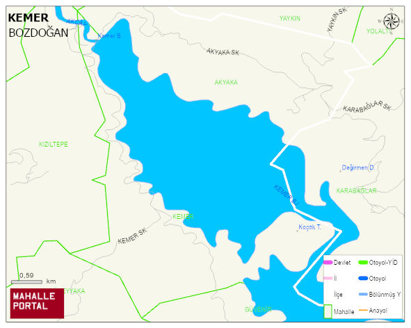 KEMER Mahallesi Haritası | Coğrafi Yapı ve Detaylı Haritası