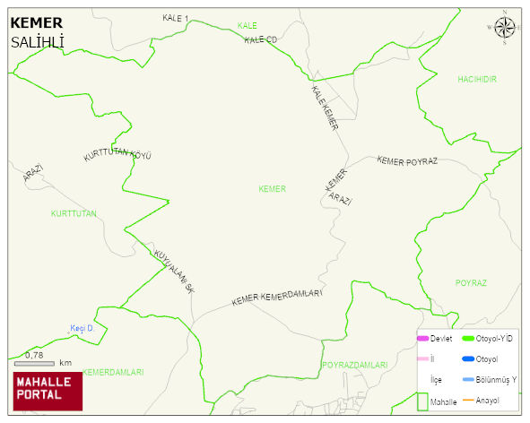 KEMER Mahallesi Haritası | Güncel Mahalle ve Köy Haritası