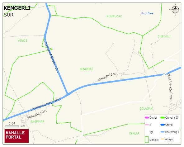 KENGERLİ Mahallesi Haritası | Detaylı Köy ve Mahalle Görünümü