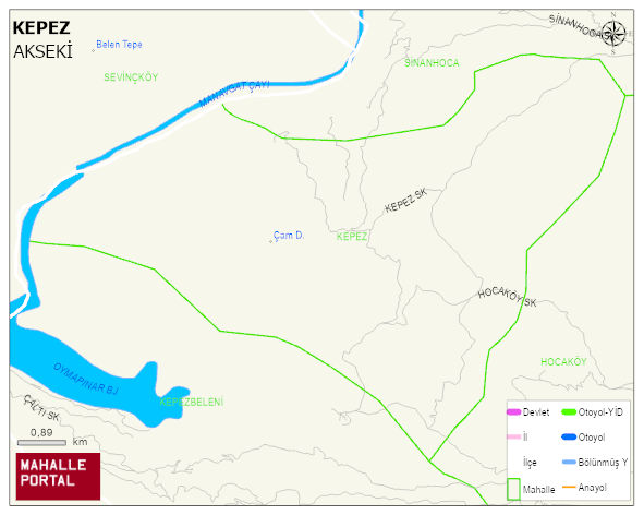 KEPEZ Mahallesi Haritası | Dağlar, Ovalar ve Akarsu Bilgileri