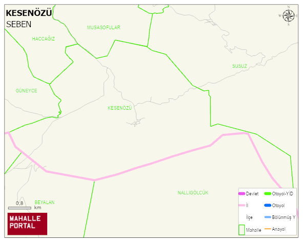 KESENÖZÜ Köyü Haritası | Güncel Mahalle ve Köy Haritası