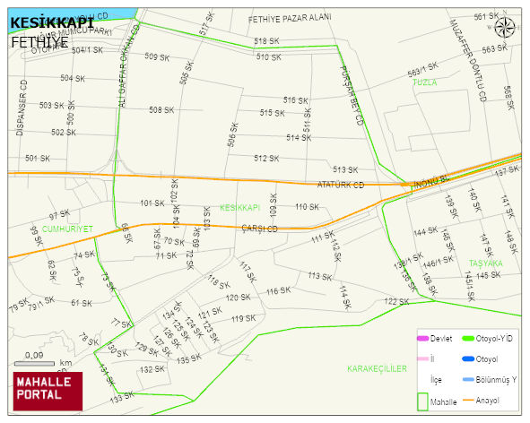 KESİKKAPI Mahallesi Haritası | Güncel Mahalle ve Köy Haritası