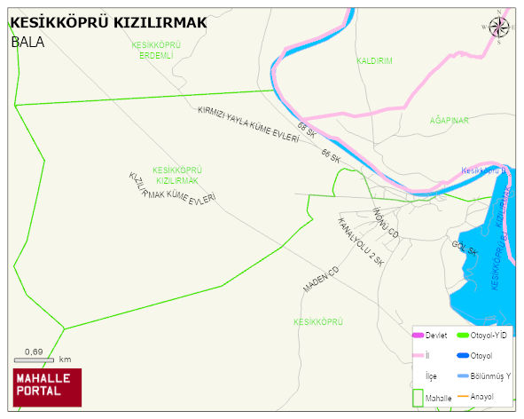KESİKKÖPRÜ KIZILIRMAK Mahallesi Haritası | Güncel Mahalle ve Köy Haritası