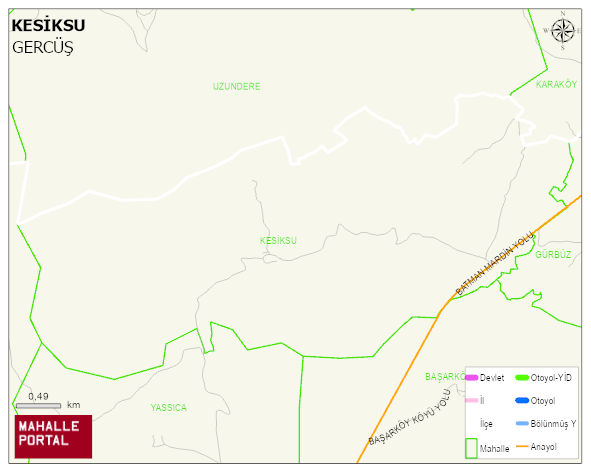 KESİKSU Köyü Haritası | Detaylı Köy ve Mahalle Görünümü