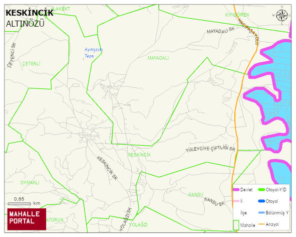 KESKİNCİK Mahallesi Haritası | Coğrafi Yapı ve Detaylı Haritası