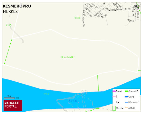 KESMEKÖPRÜ Köyü Haritası | Coğrafi Yapı ve Detaylı Haritası