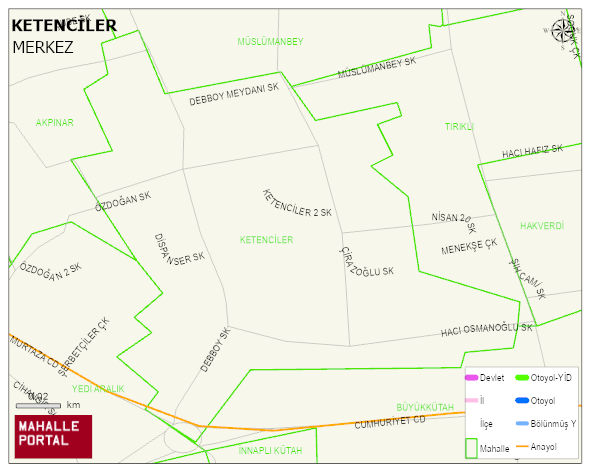 KETENCİLER Mahallesi Haritası | Detaylı Köy ve Mahalle Görünümü
