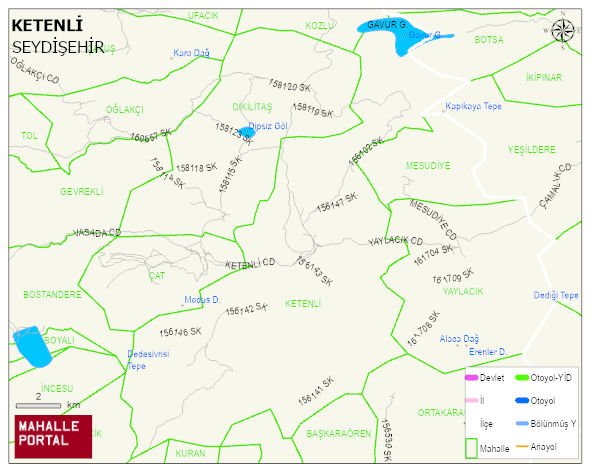 KETENLİ Mahallesi Haritası | Detaylı Köy ve Mahalle Görünümü