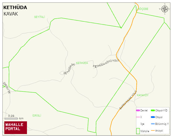 KETHÜDA Mahallesi Haritası | Detaylı Köy ve Mahalle Görünümü