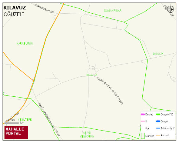 KILAVUZ Mahallesi Haritası | İnteraktif Köy ve Mahalle Sınırları