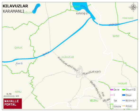 KILAVUZLAR Köyü Haritası | Mahalle Sokak Haritası