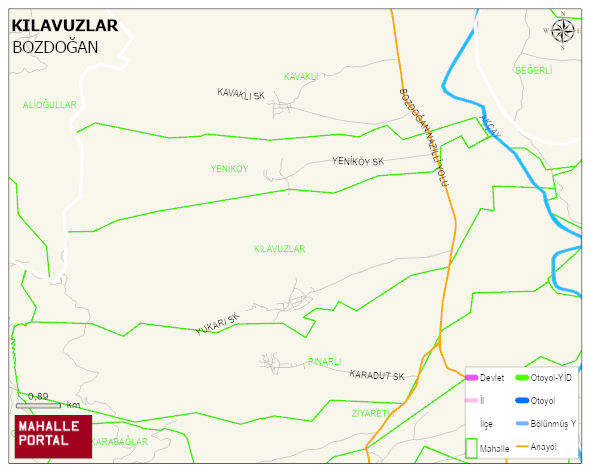 KILAVUZLAR Mahallesi Haritası | Coğrafi Yapı ve Detaylı Haritası