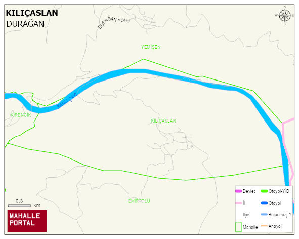 KILIÇASLAN Köyü Haritası | Sayısal Bölge Görünümü