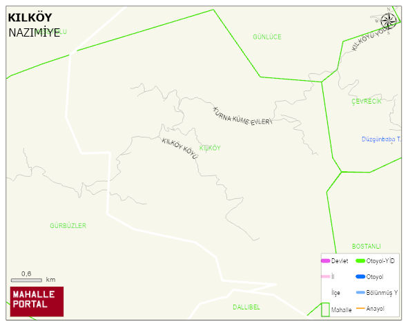 KILKÖY Köyü Haritası | Coğrafi Yapı ve Detaylı Haritası