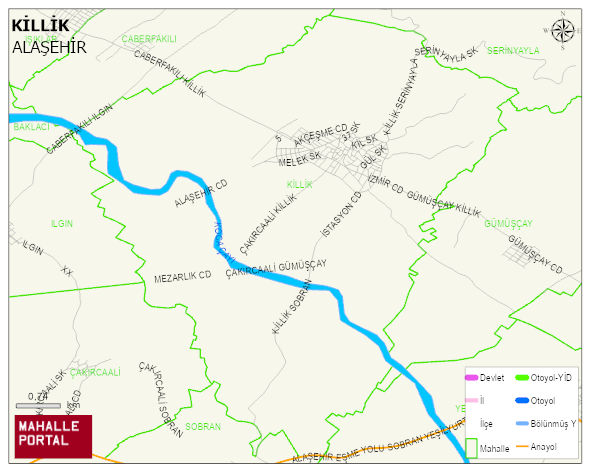 KİLLİK Mahallesi Haritası | Güncel Mahalle ve Köy Haritası